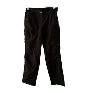 McKinley Women’s Small Black Cargo Pants Convertible Hiking Zip Off Shorts